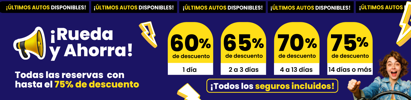 Más días, más descuentos de Mexico Car Rental